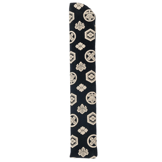 Inden Style Kamon Japanese Folding Fan Case