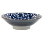 Indigo Blue and White Floral Large Japanese Serving Bowl