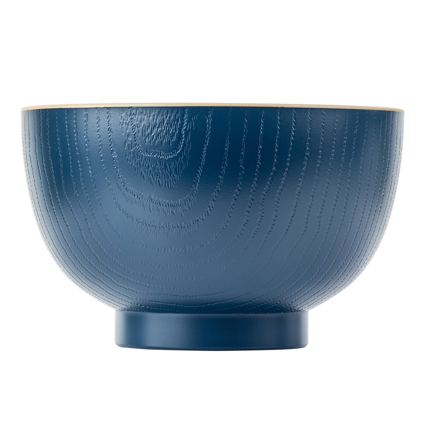 Indigo Blue Japanese Lacquer Bowl side