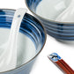 Indigo Blue Line Japanese Ramen Bowl Gift Set detail