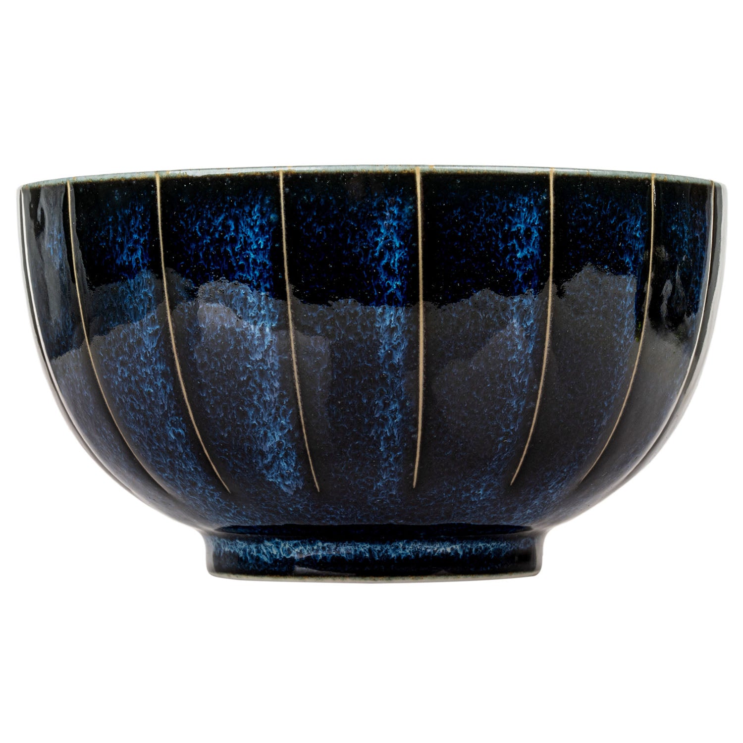 Indigo Blue Tokusa Japanese Soup Bowl side