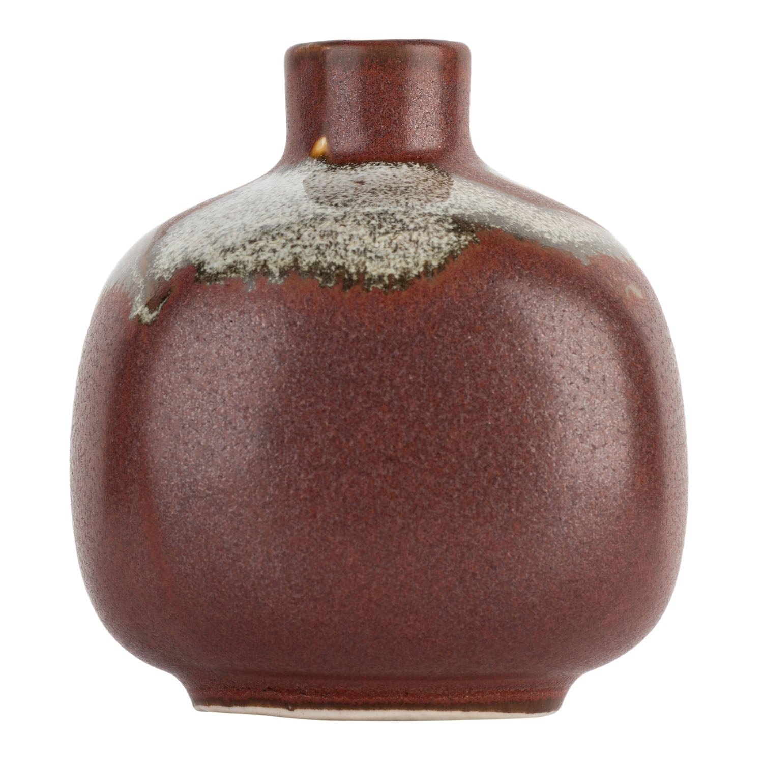 Iron Red Japanese Mini Vase side