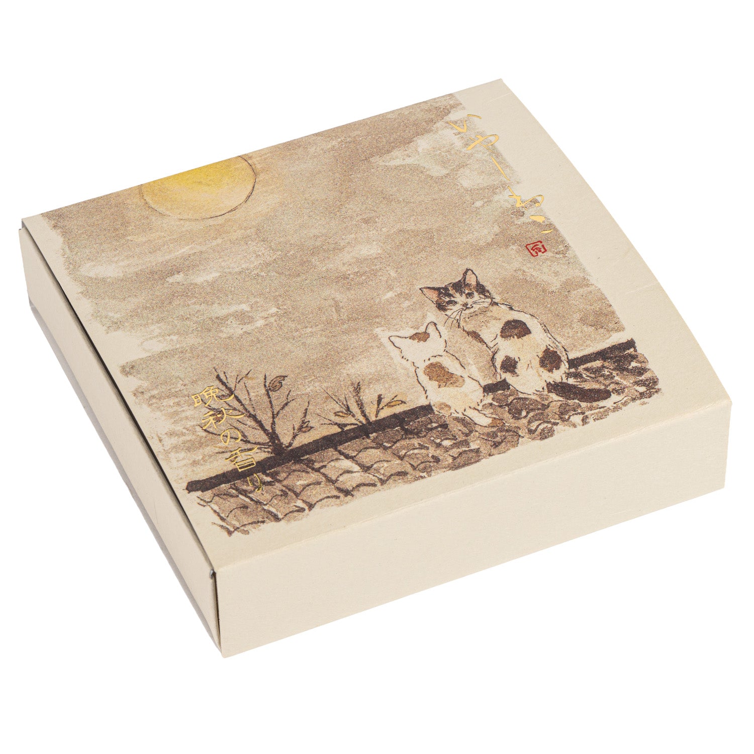 Iyashi Neko Autumn Japanese Incense Cone Gift Set box