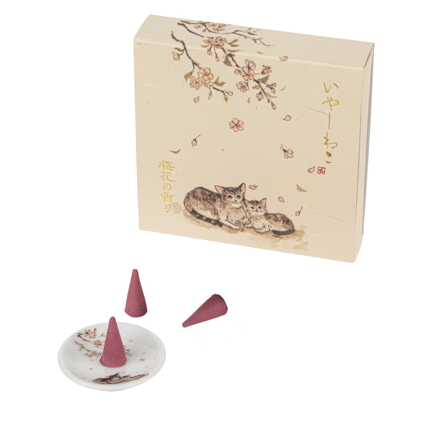 Iyashi Neko Spring Japanese Incense Cone Gift Set