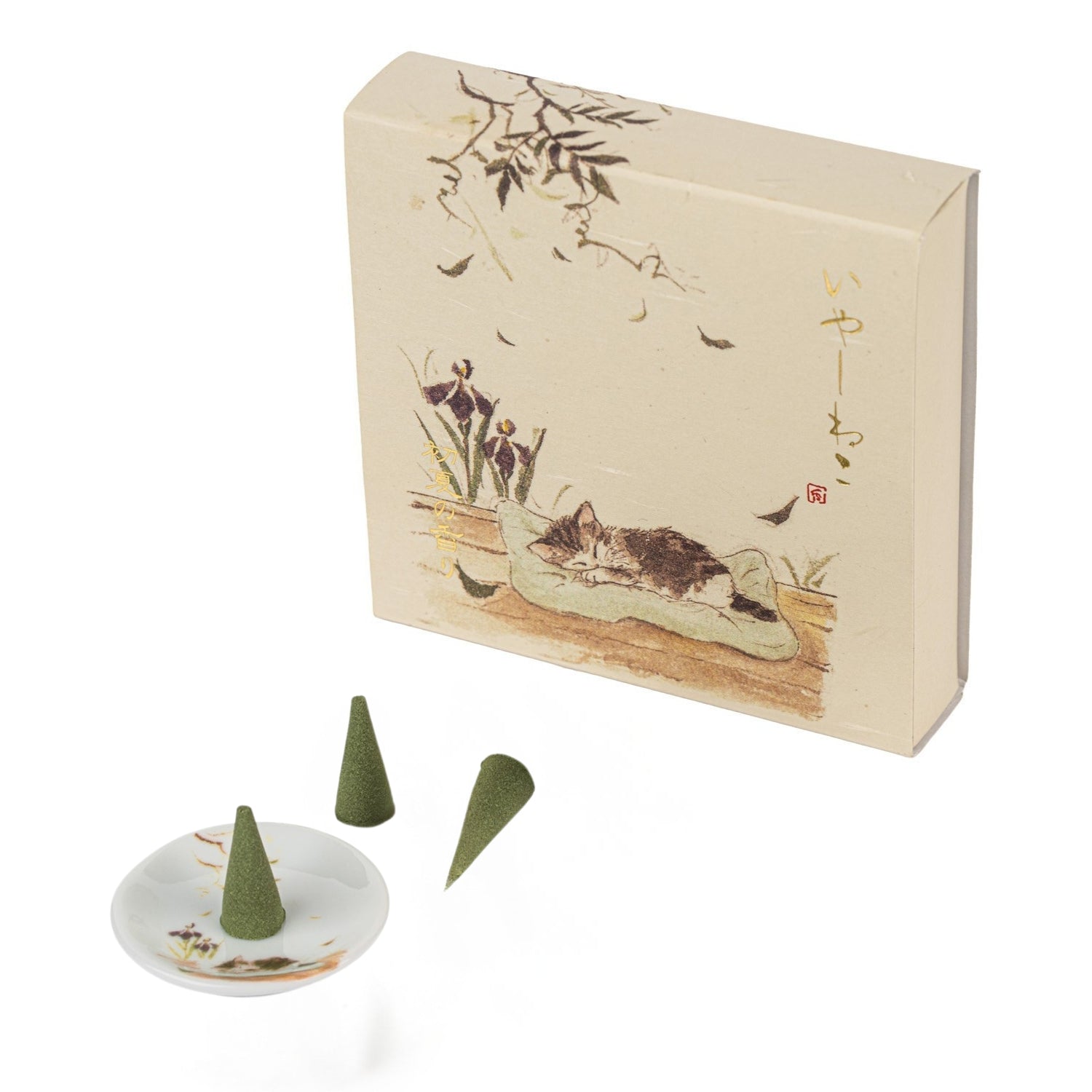 Iyashi Neko Summer Japanese Incense Cone Gift Set