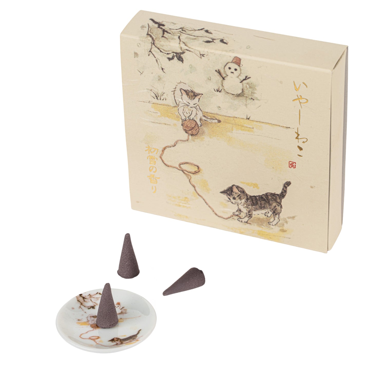 Iyashi Neko Winter Japanese Incense Cone Gift Set