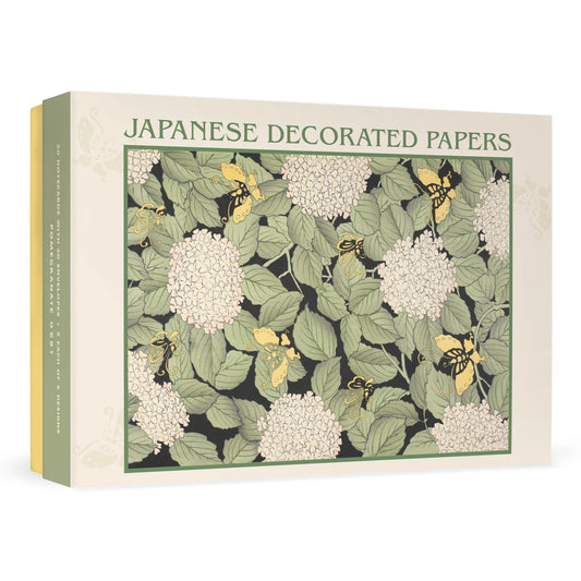 Japanese Decorated Papers Box 20 Greetings Cards