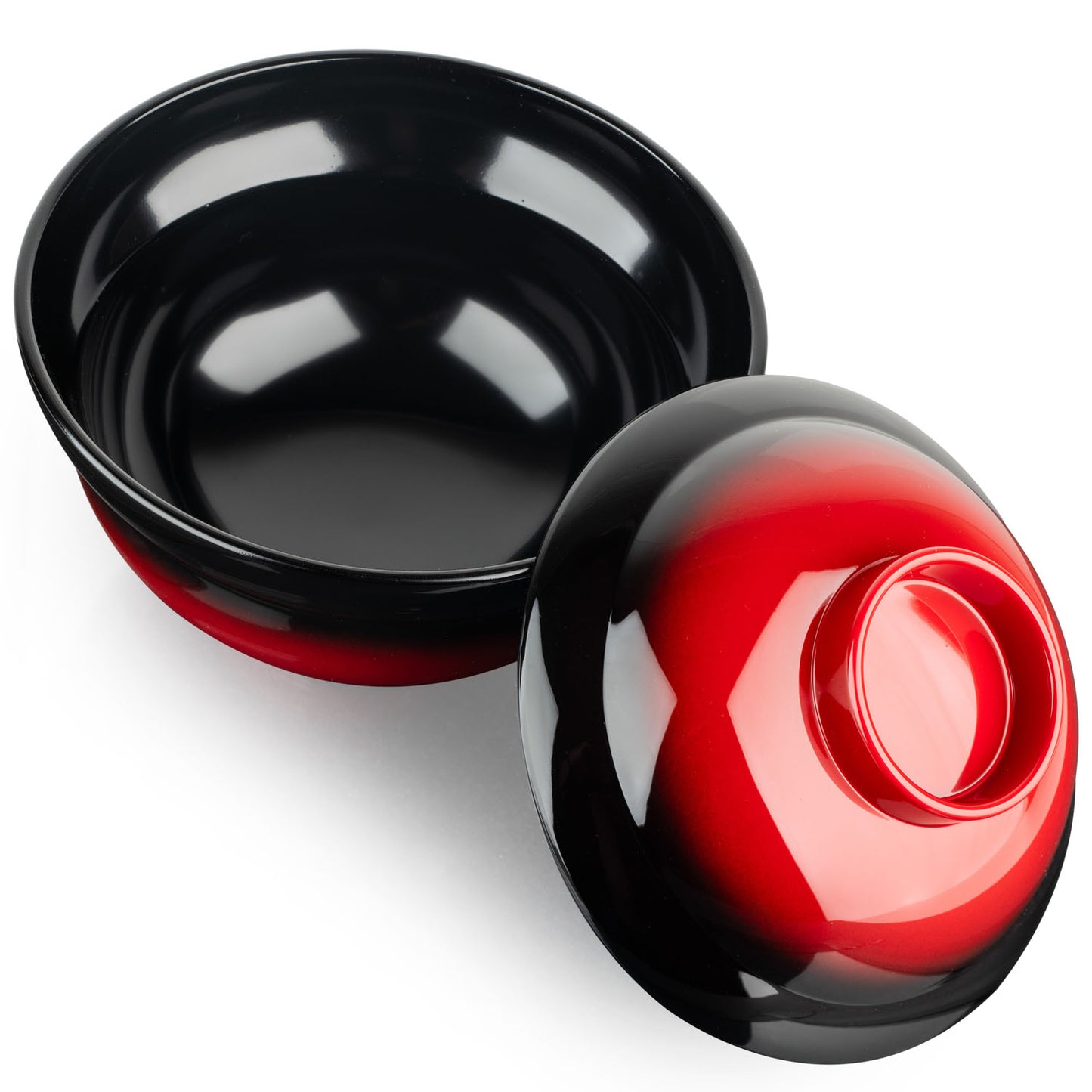 Kagami Small Japanese Lacquer Bowl and Lid top