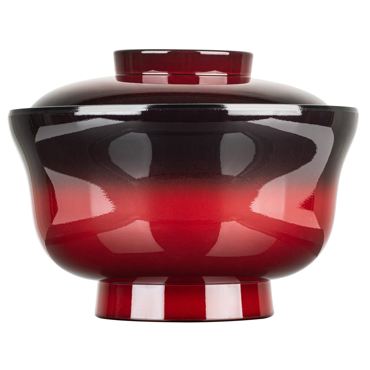 Kasumi Japanese Lacquer Bowl and Lid side