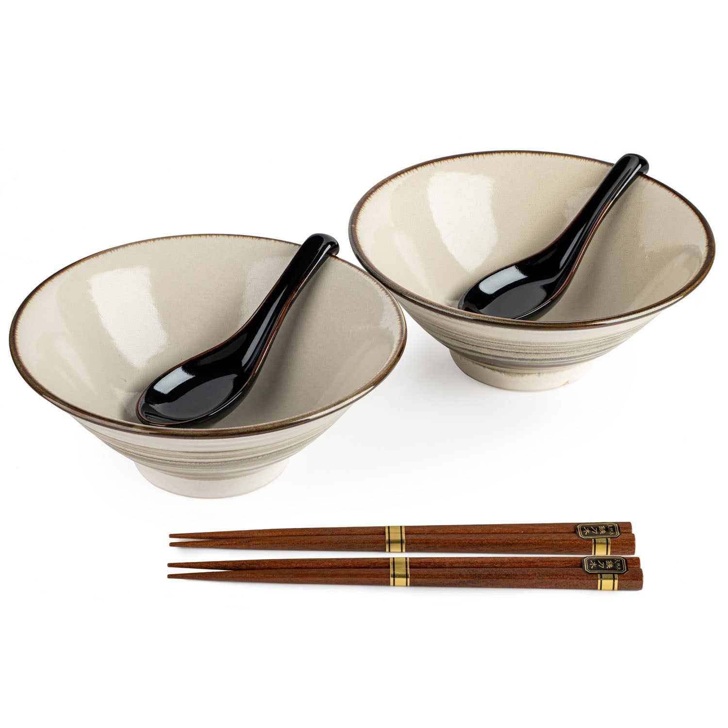 Kijitora Japanese Noodle Bowl Set
