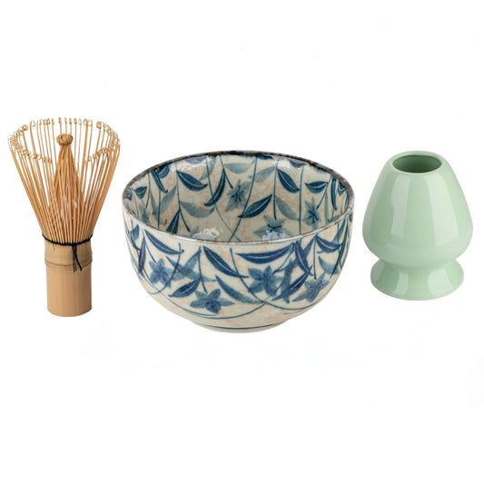 Kikyo 3 pce Japanese Matcha Tea Bowl Gift Set