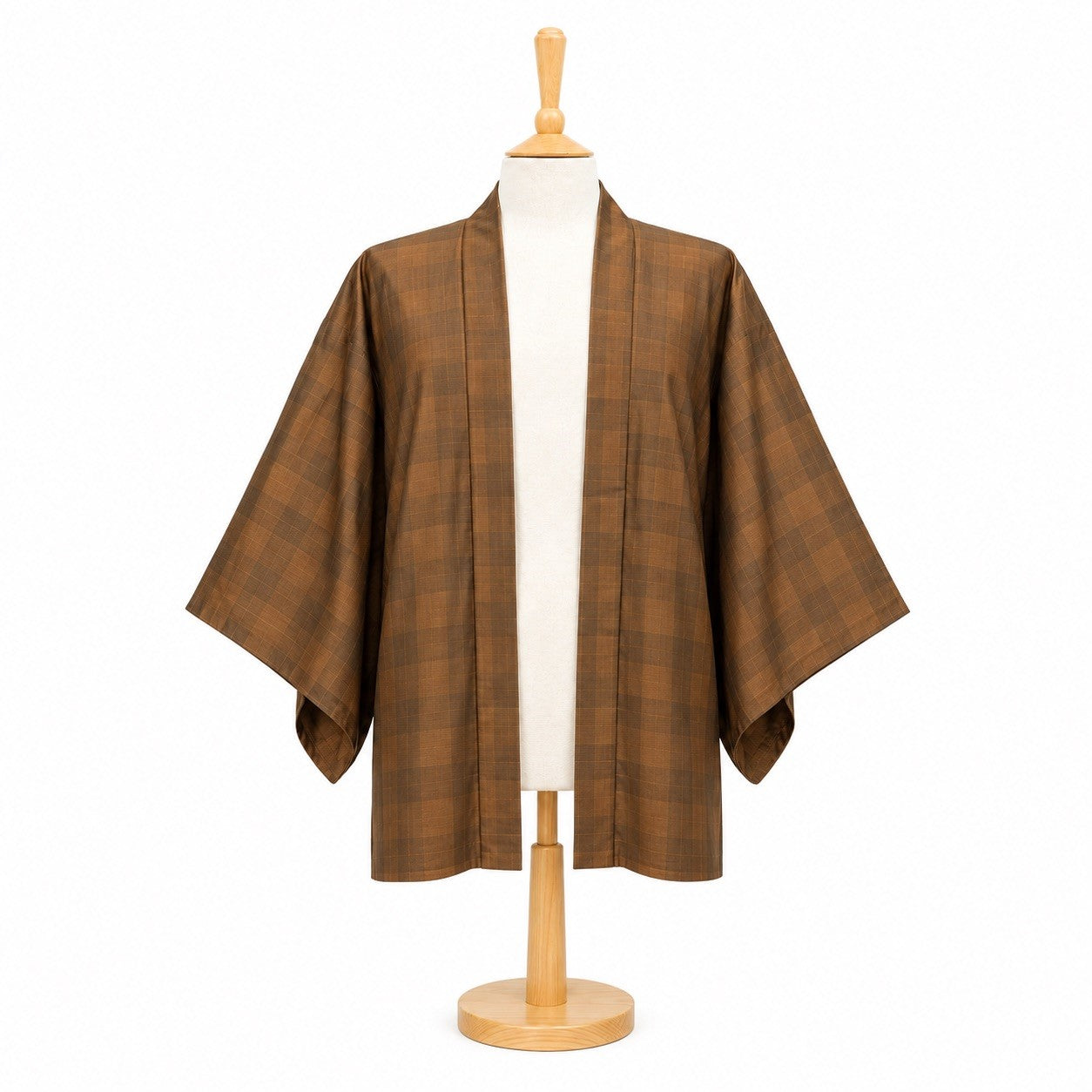 Kohaku Check Vintage Japanese Haori Jacket