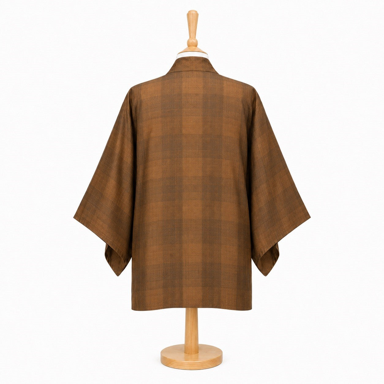 Kohaku Check Vintage Japanese Haori Jacket back