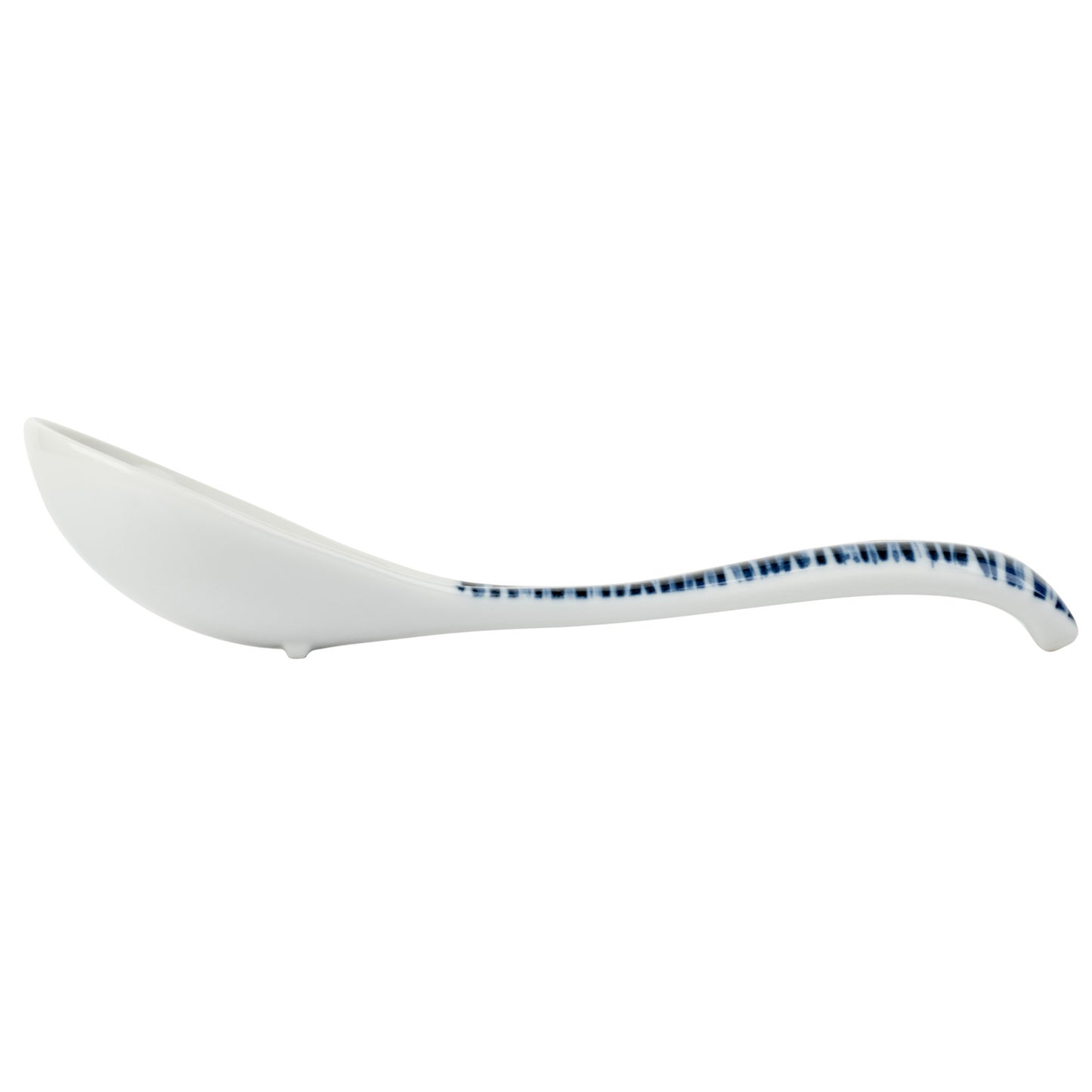 Komasuji Blue Swirl Japanese Soup Spoon side
