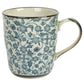 Kozome Karakusa Ceramic Japanese Tea Mug