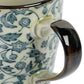 Kozome Karakusa Ceramic Japanese Tea Mug detail