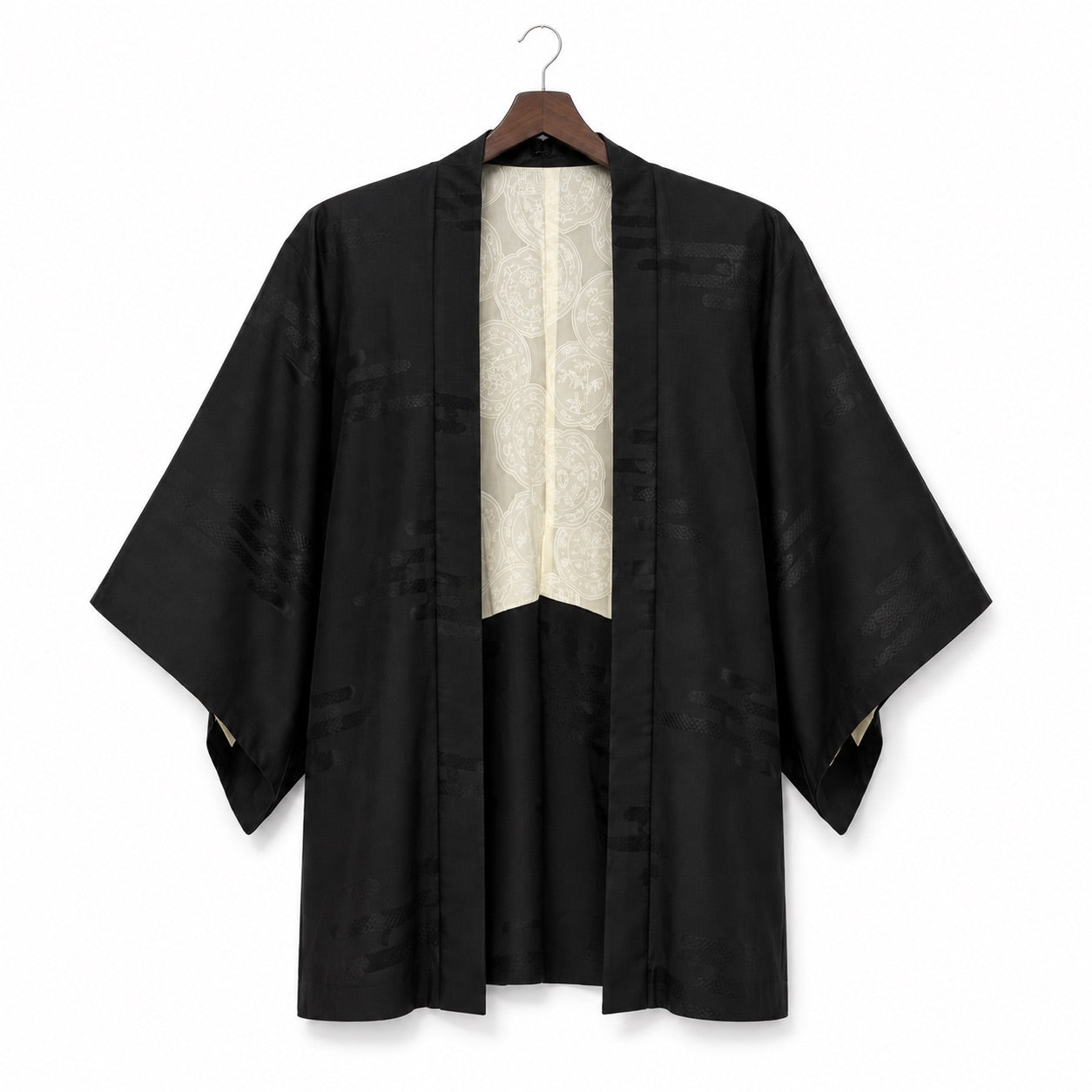Kurotsuki Vintage Japanese Haori Jacket open