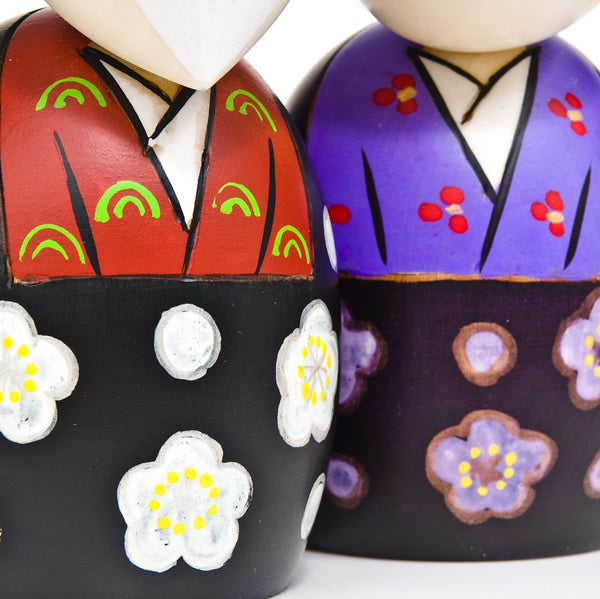 Large Happy Life Together Kokeshi Doll Set