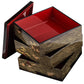 Large Matsushima 3 Tier Japanese Lacquer Box open