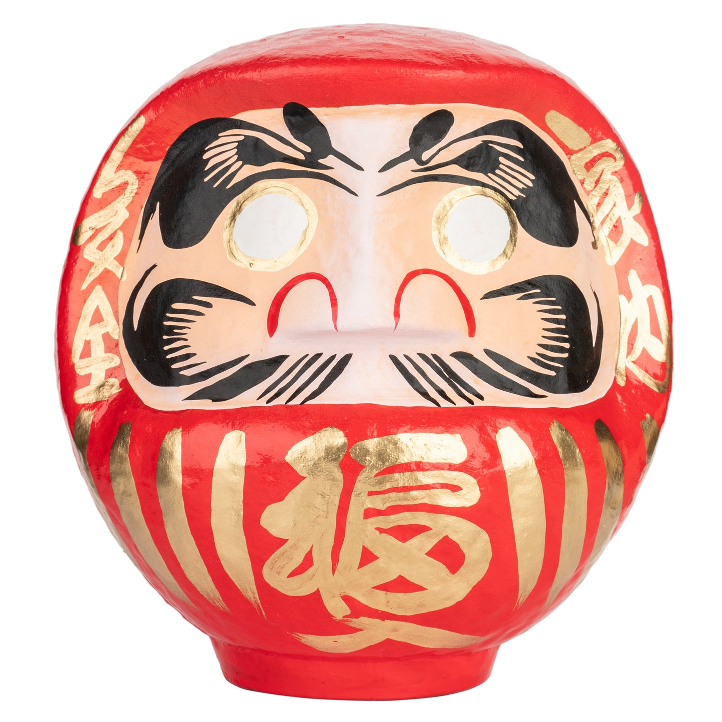Large Red Japanese Daruma Doll Lucky God front