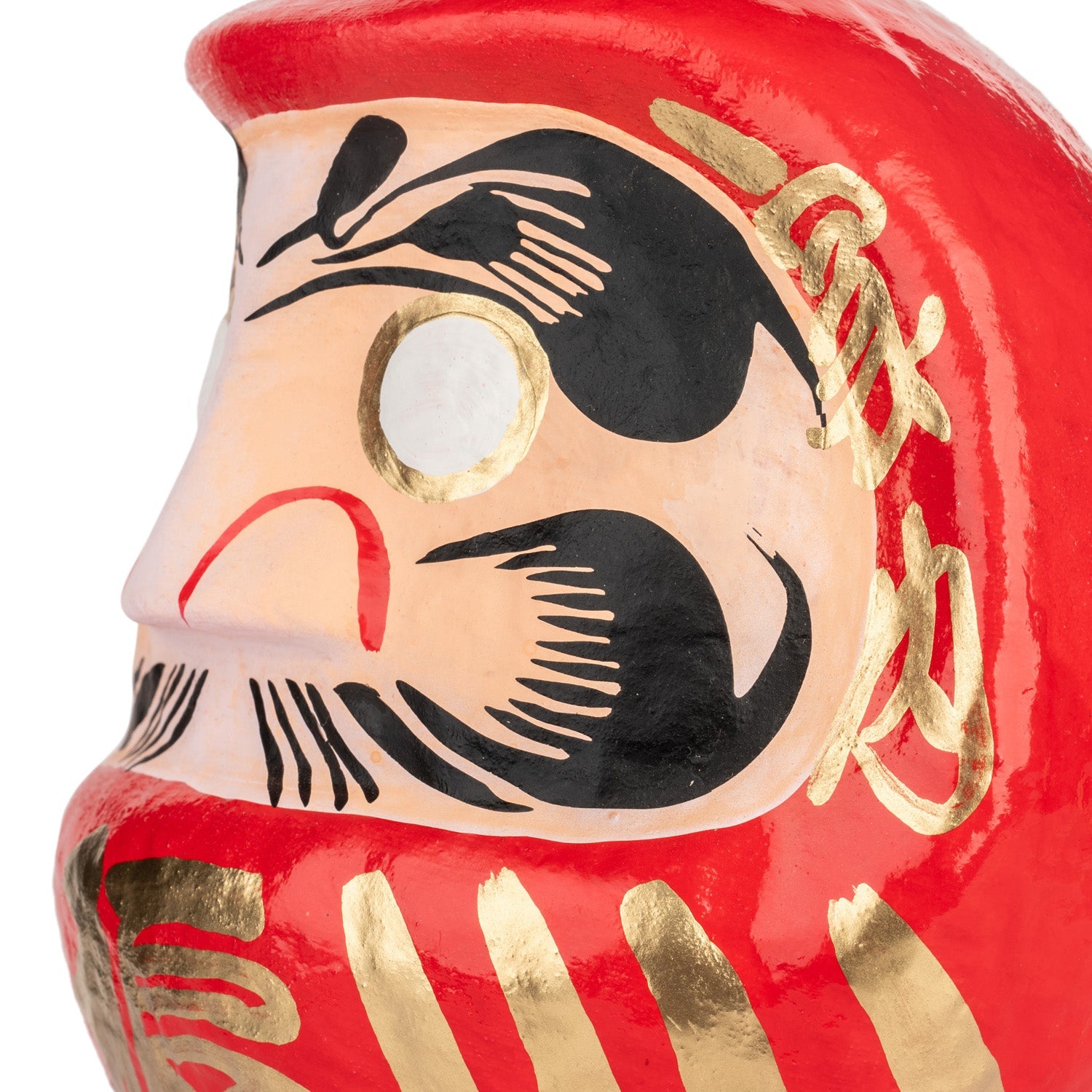 Large Red Japanese Daruma Doll Lucky God side