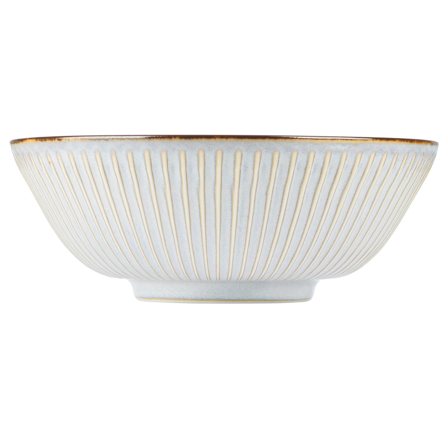 Light Grey Sendan Japanese Ramen Bowl side