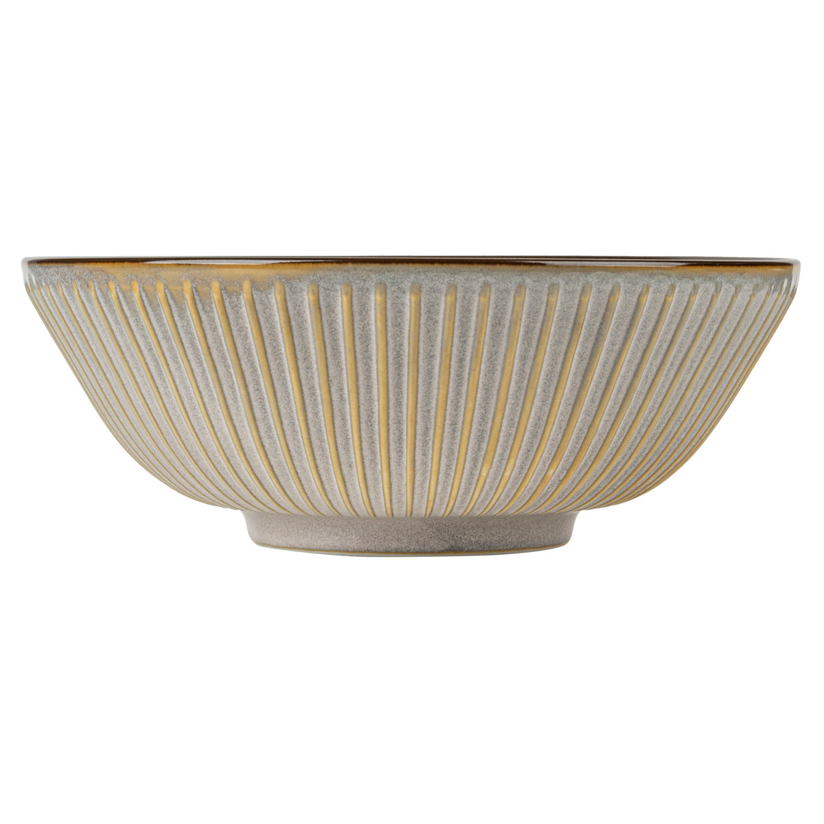 Light Grey Sendan Japanese Ramen Bowl Gift Set bowl side