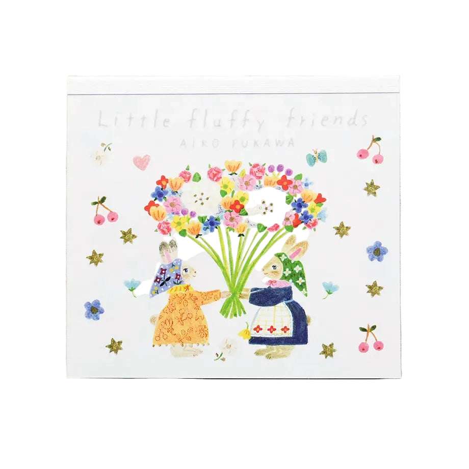 Little Fluffy Friends Small Japanese Memo Pad