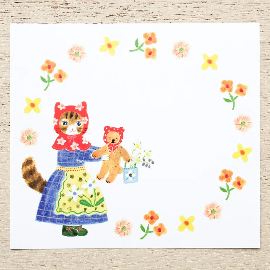 Little Fluffy Friends Small Japanese Memo Pad example 2