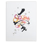 Love Is All You Need Black Frame A5 Japanese Print only