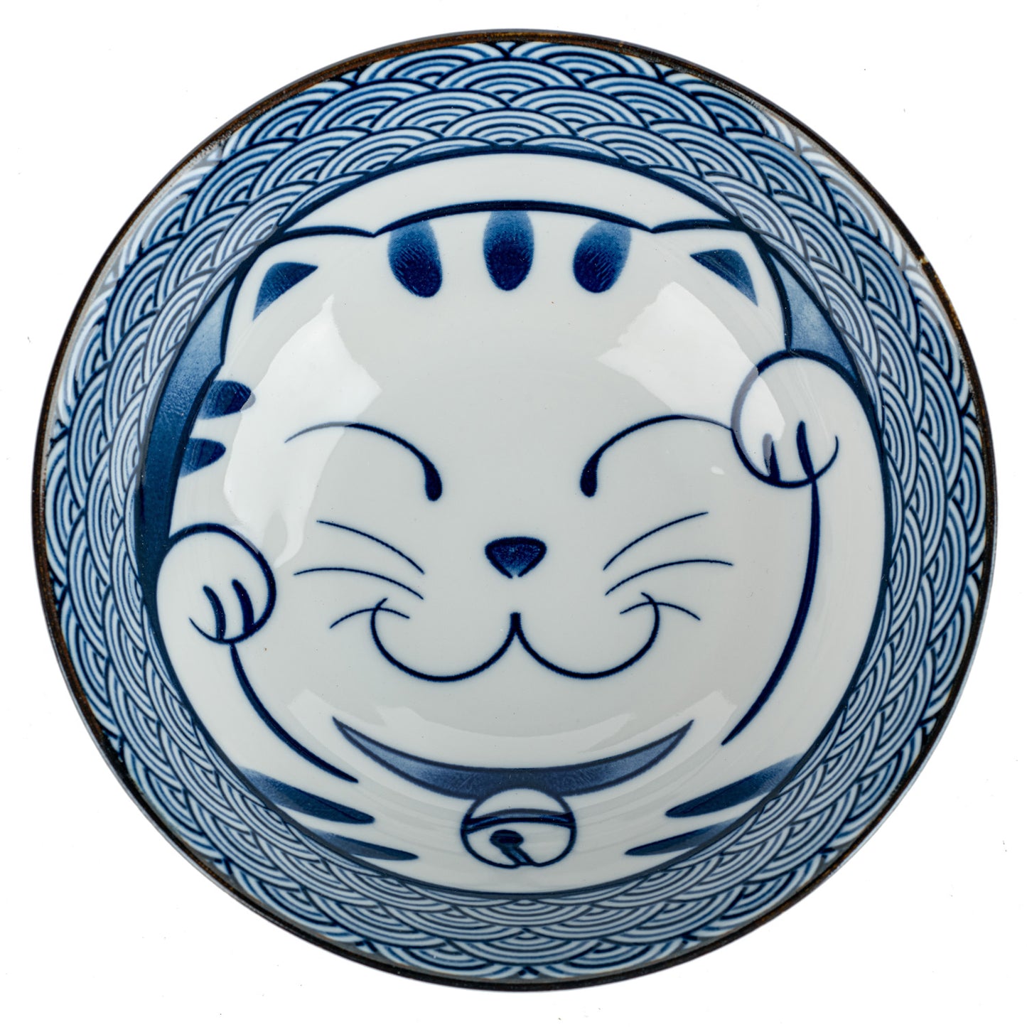 Lucky Cat Japanese Ramen Noodle Bowl Gift Set top