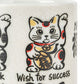 Lucky Cats Japanese Tea Cup detail