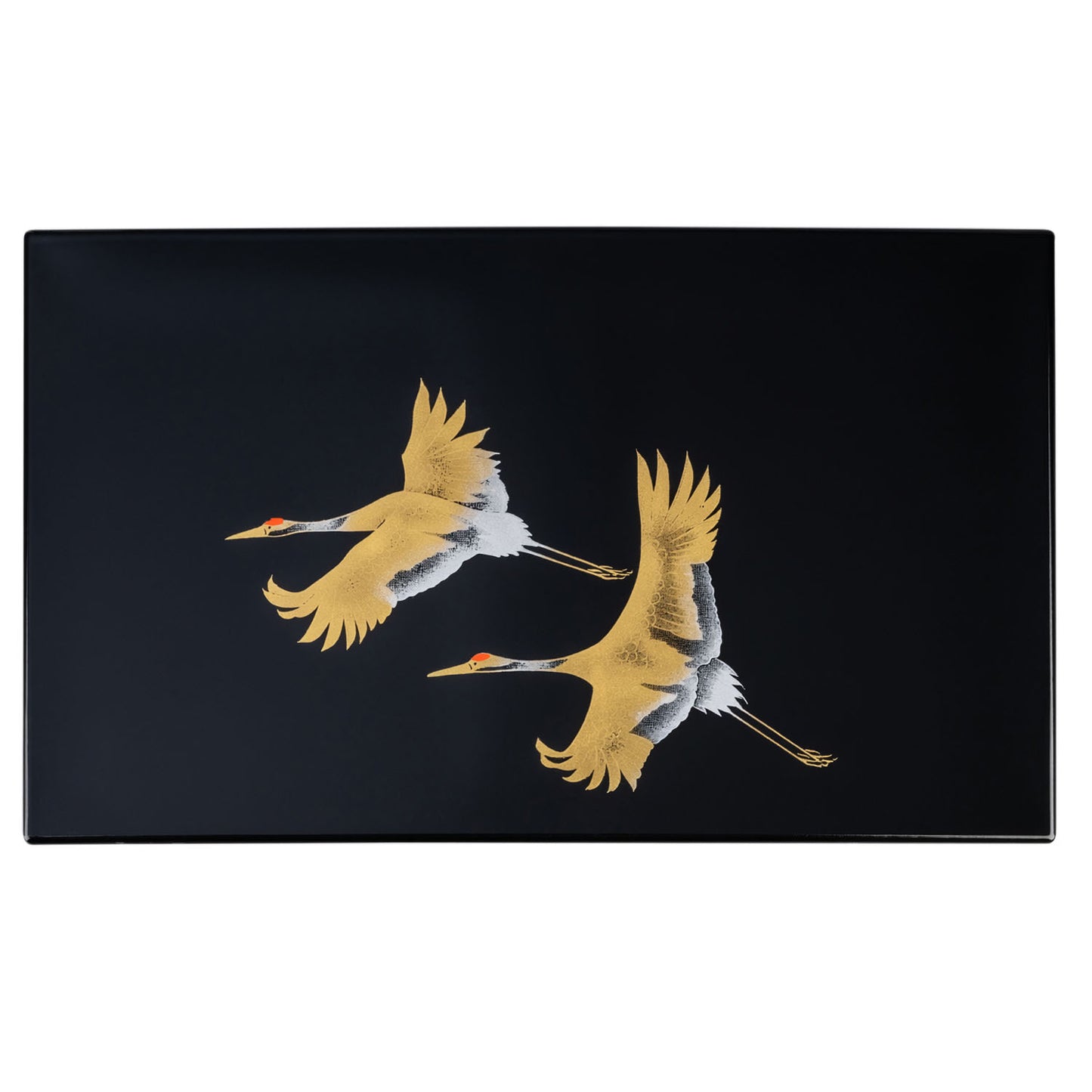 Lucky Crane Japanese Lacquer Remote Control Stand side