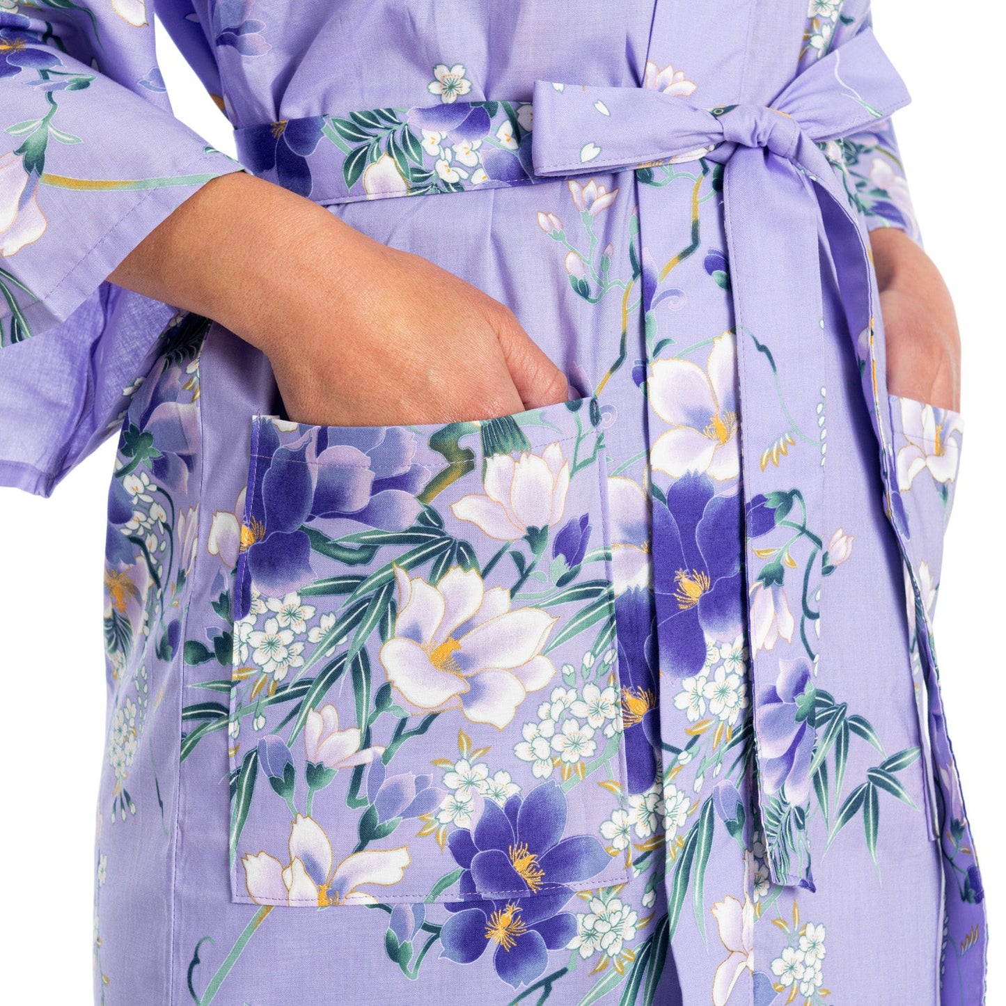 Magnolia Short Cotton Japanese Kimono