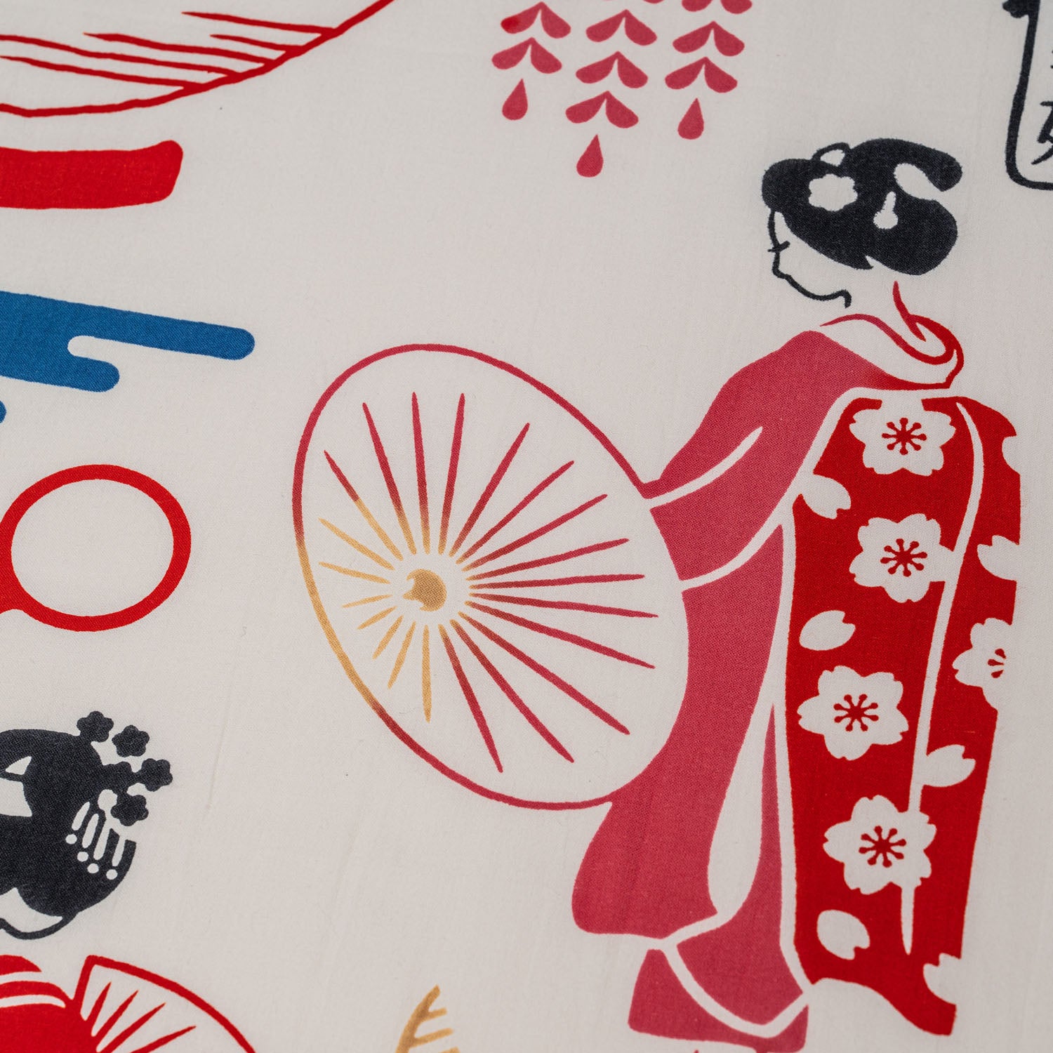 Maiko Ladies Japanese Cotton Tenugui detail