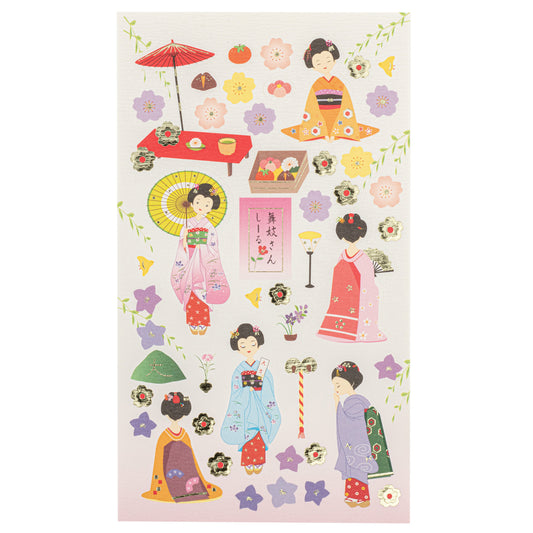 Maiko Sheet Paper Japanese Stickers