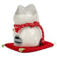 Make a Wish Japanese Lucky Cat and Red Cushion back