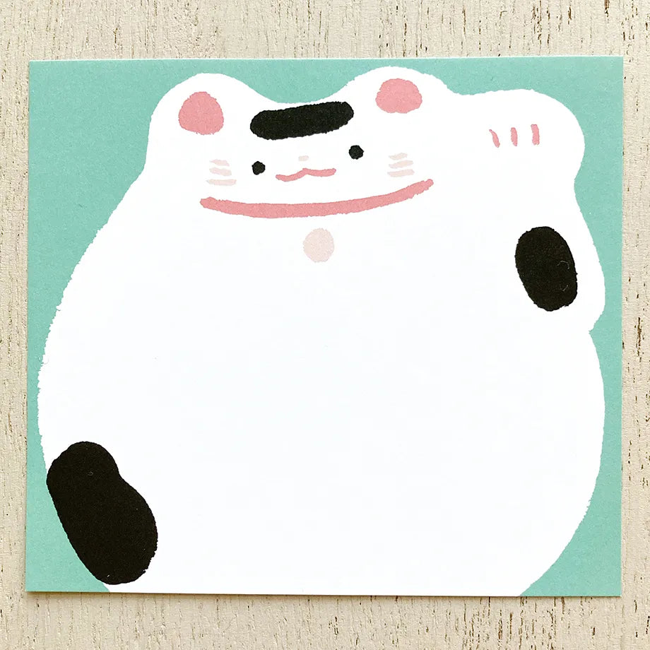 Maneki Neko Small Japanese Memo Pad example 1