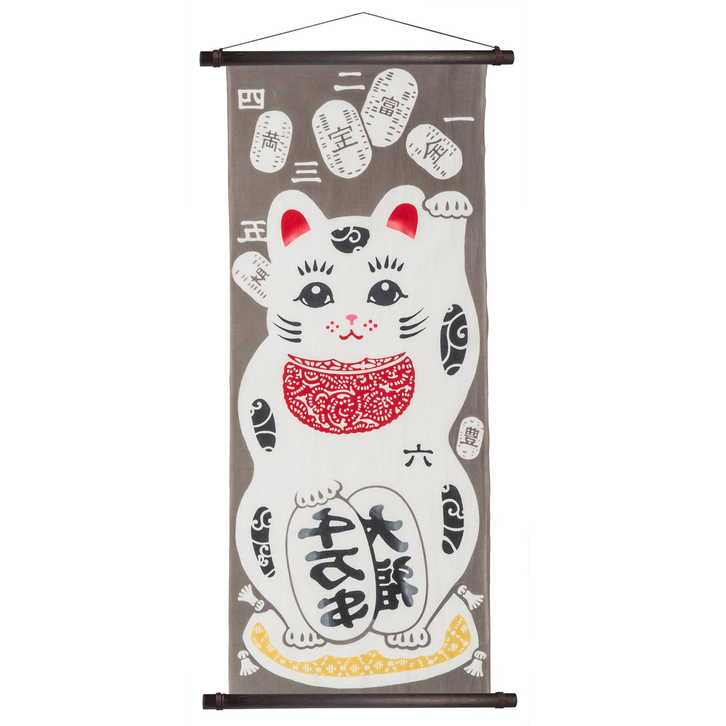 Maneki Neko Traditional Cotton Japanese Tenugui