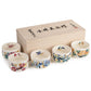 Manyo Flowers Japanese Matcha Cup Gift Set and gift box