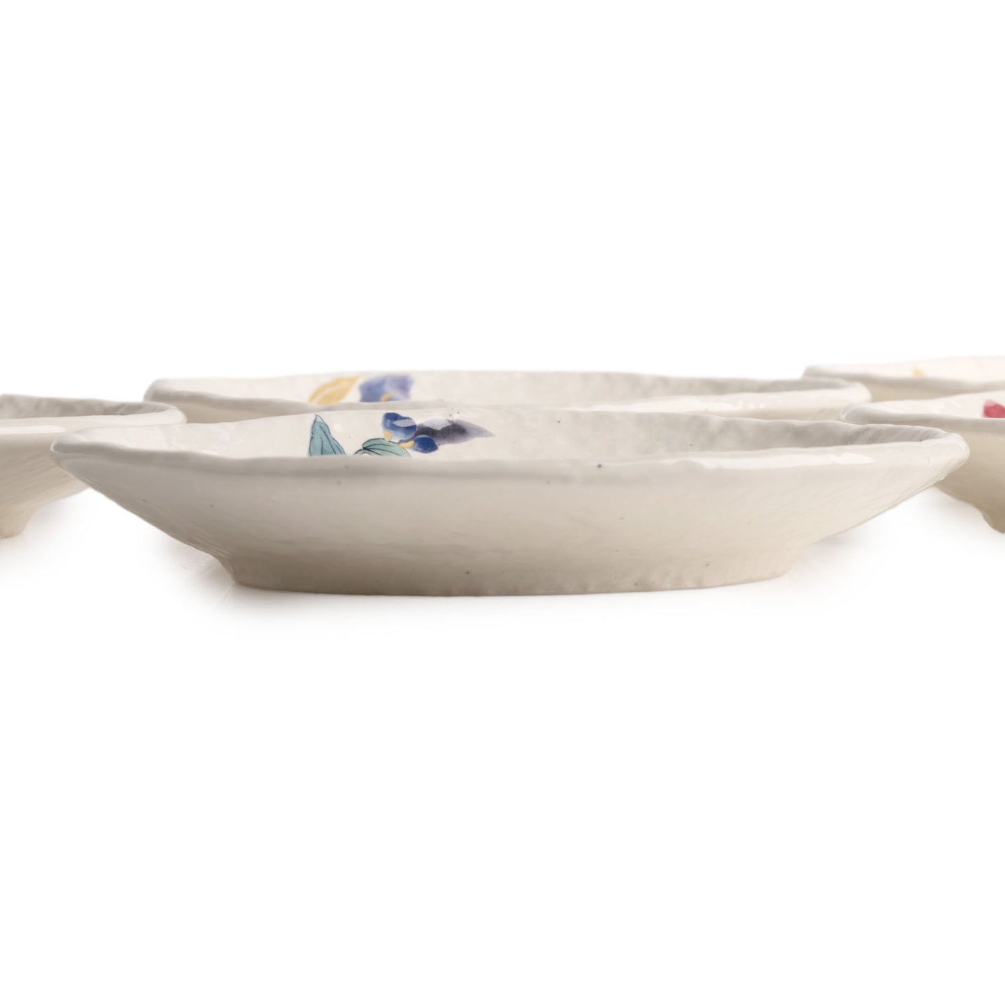 Manyo Flowers Japanese Plate Gift Set side