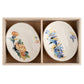 Manyo Flowers Japanese Plate Gift Set in the gift box