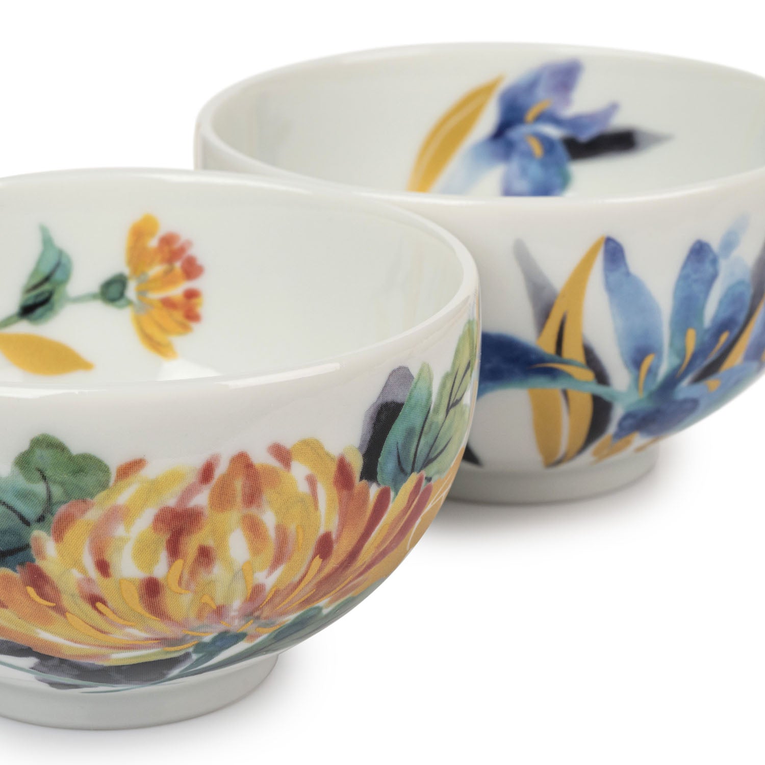 Manyo Flowers Japanese Teacup Gift Set detail 2
