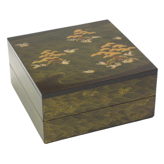 Matsushima 2 Tier Japanese Lacquer Box
