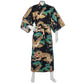Mens Black Dragon and Phoenix Cotton Japanese Kimono
