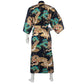 Mens Black Dragon and Phoenix Cotton Japanese Kimono back