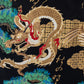 Mens Black Dragon and Phoenix Cotton Japanese Kimono print
