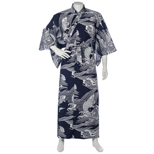 japanese dressing gown mens Men's Kimono Robe - Style Climbing out of bed Kimono dress gown and string