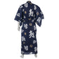 Mens Navy Cotton Kokobuki Japanese Yukata back