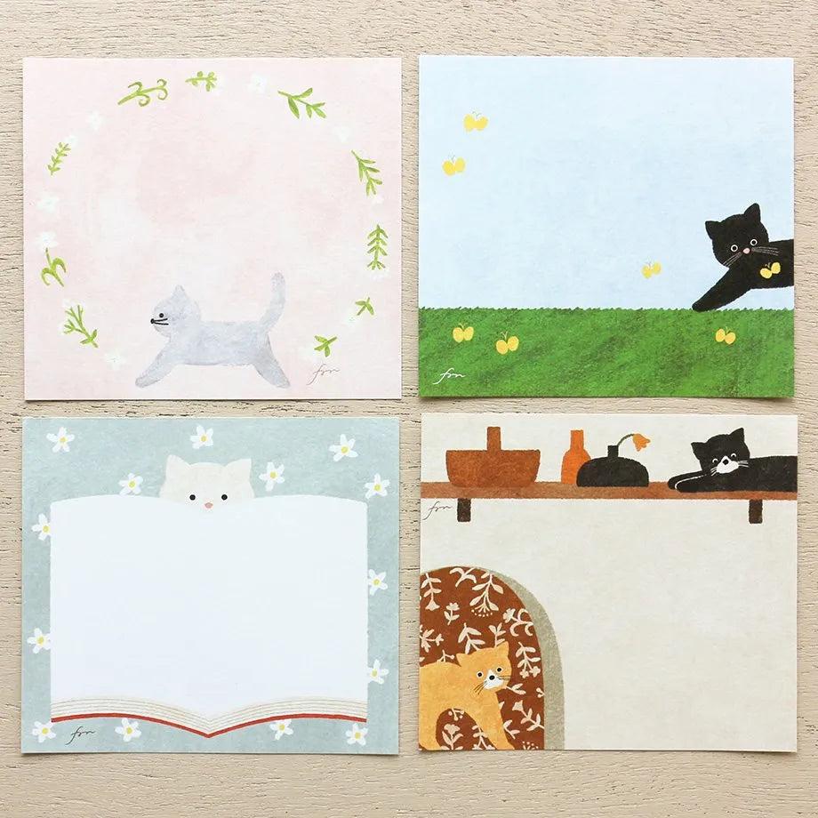 Meow Cat Small Japanese Memo Pad designs